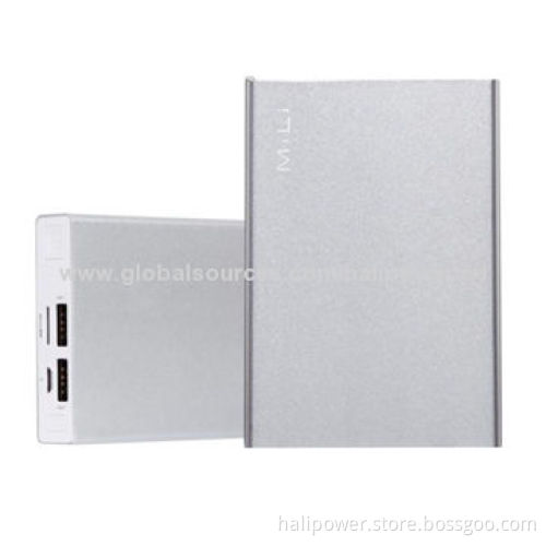 Luxury Aluminum Power Banks, 6,000mAh Capacity, Measures 101 x 71 x 18mm
